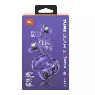 JBL Tune Beam 2 Ghost True Wireless Noise Cancelling Earbuds